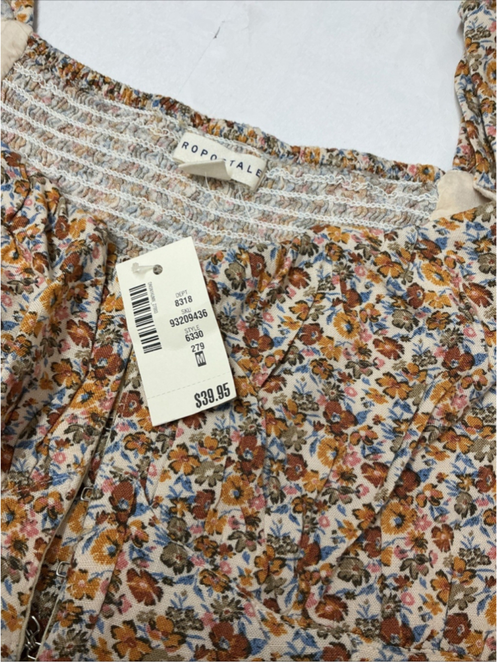 Aeropostale Floral Crop Top Size M In New Condition - Picture 5 of 6